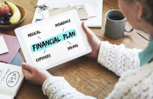 Financial Plan Retirement Investment Diagram Concept