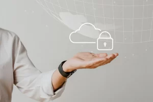 Hand Holding Cloud System With Data Protection 53876 124620
